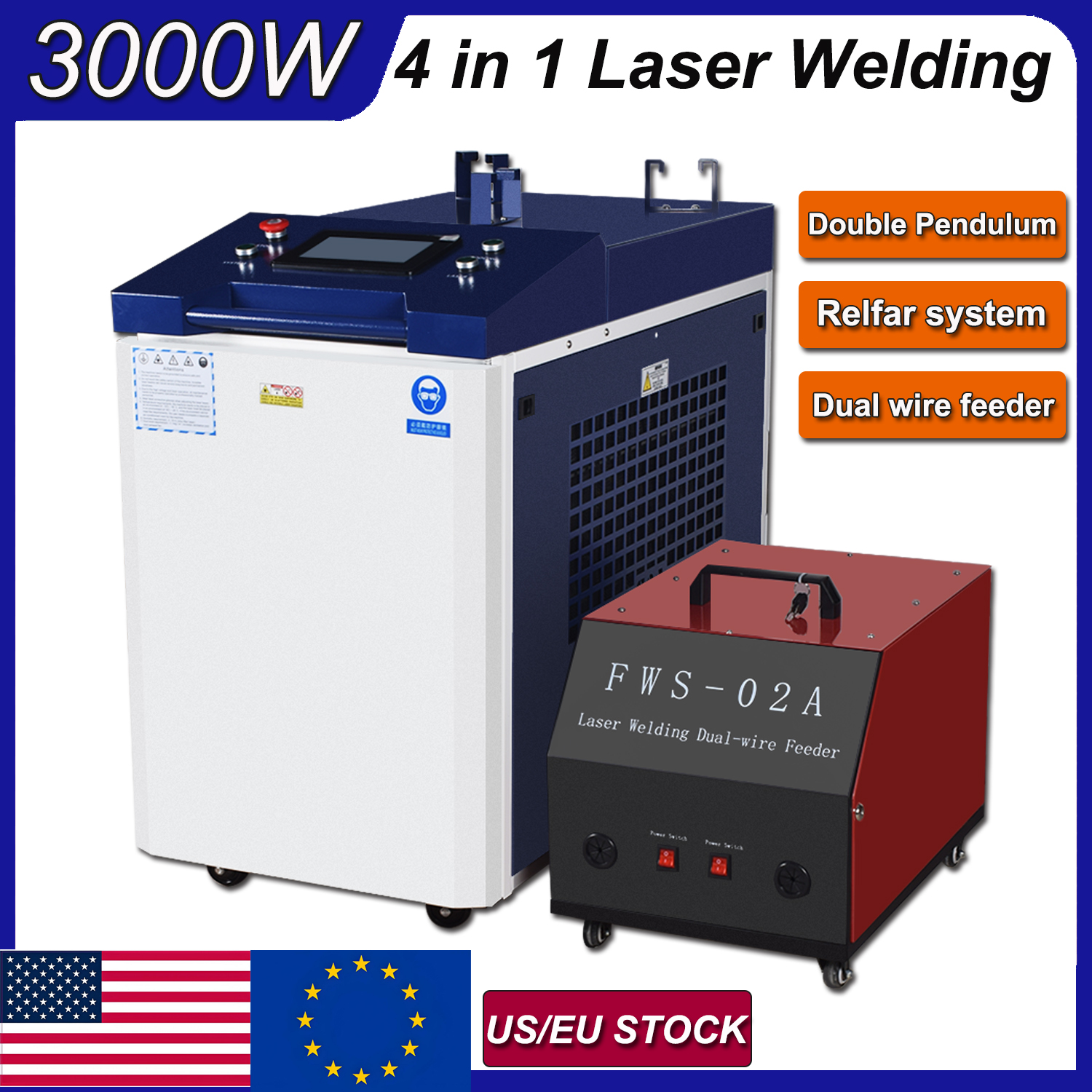 Industrial Laser Welding Machine - 4 IN 1 Raycus Laser welder