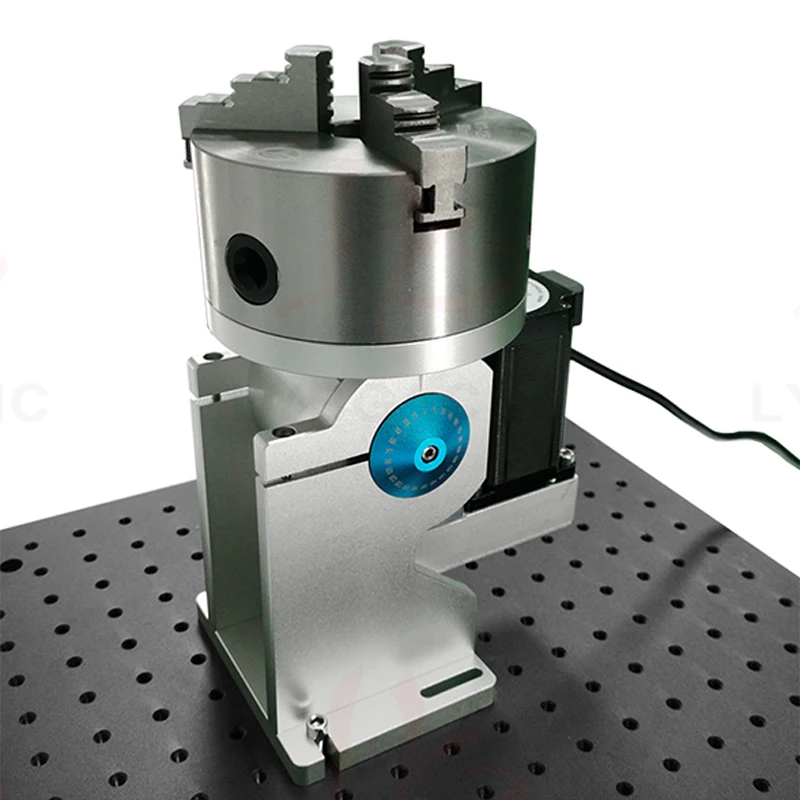 Co2 Laser Engraving Machine - 3Claws Through Hole Rotary Axis 4th