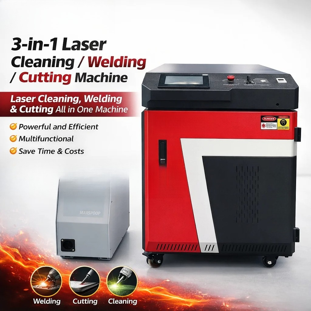 Industrial Laser Cleaning - Applicable to Compact 3-in-1 Handheld Laser