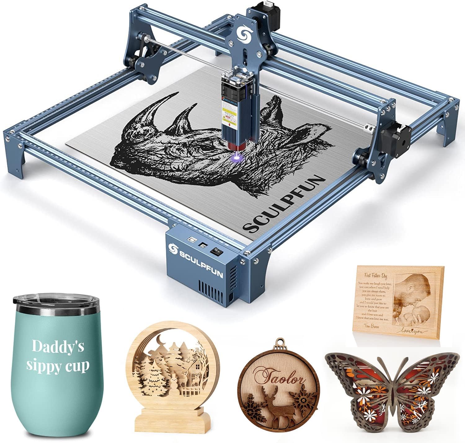 Industrial Laser Engraver - SCULPFUN S9 Laser Engraver 90W Effect