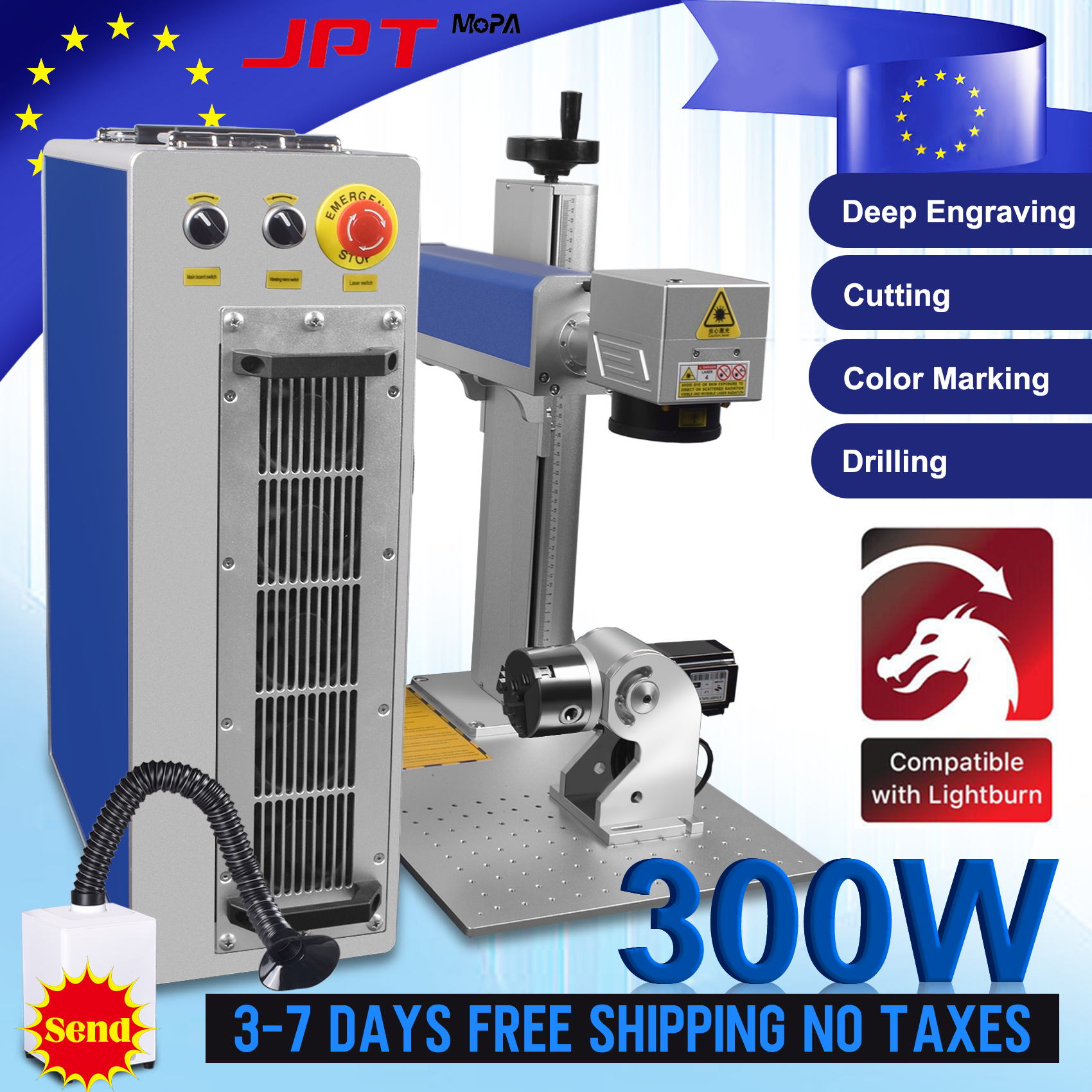 Industrial Fiber Laser - JPT Mopa Laser Marking Machine with