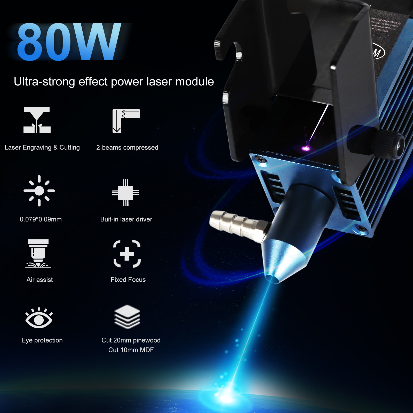 AENBUSLM 40W 80W Laser Cutting - Industrial Laser Engraver 리뷰 및 가격