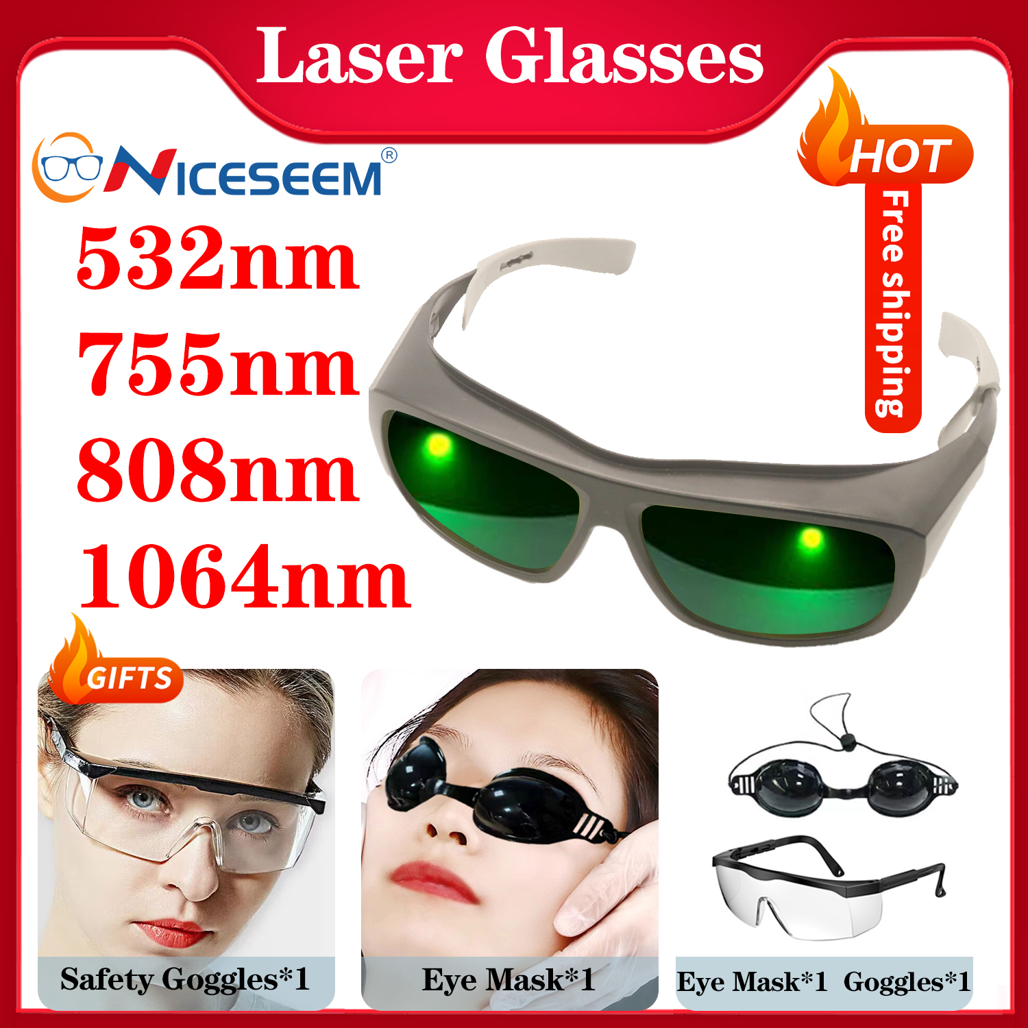 Laser Protective Glasses Hair  - Laser Safety Goggles 리뷰 및 가격