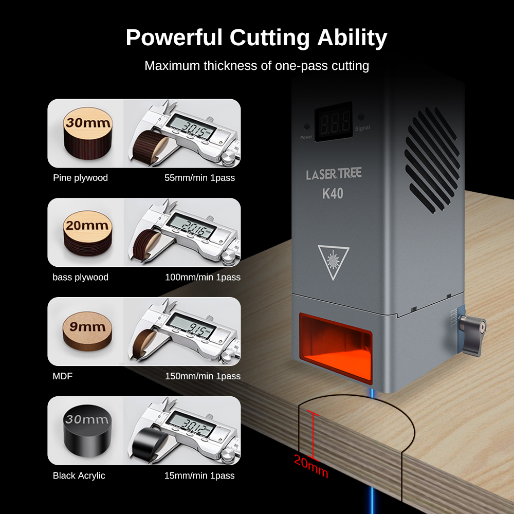 LASER TREE 20 30 40 60W Optica - Industrial Laser Engraver 리뷰 및 가격