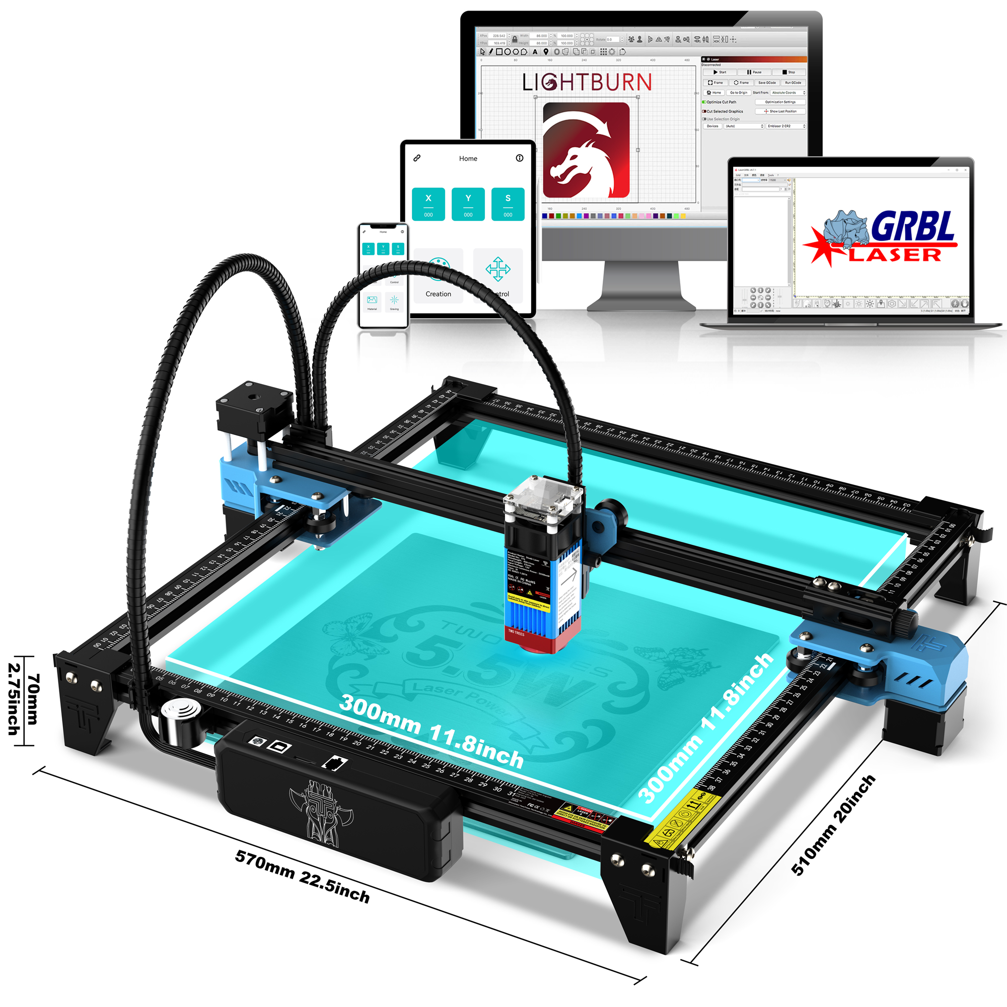 TwoTrees TTS-55 PRO CNC Laser  - Industrial Laser Equipment 리뷰 및 가격